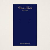 ネイビーエレガントブルーイヤリングディスプレイ (正面)