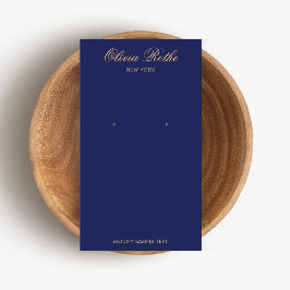 ネイビーエレガントブルーイヤリングディスプレイ