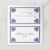 ネイビーエレガントブルーギファンシーリア鍵護衛カード プレイスカード (外部開封)