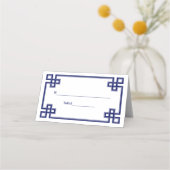 ネイビーエレガントブルーギファンシーリア鍵護衛カード プレイスカード (裏面)