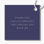 ネイビーエレガントブルークロスボーイファースト聖餐式 フェイバータグ