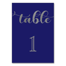 ネイビーエレガントブルーシルバミニマルー結婚ズ