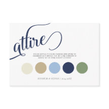 ネイビーエレガントブルーチューリップ結婚の服装