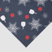 ネイビーエレガントブルー💙ピックボールのクリスマス 薄葉紙 (詳細)