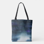 ネイビーエレガントブルーブライダルパーティモノグラム トートバッグ (裏面)