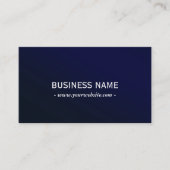 ネイビーエレガントブルーメタリックプロフェッショナル 名刺 (正面)