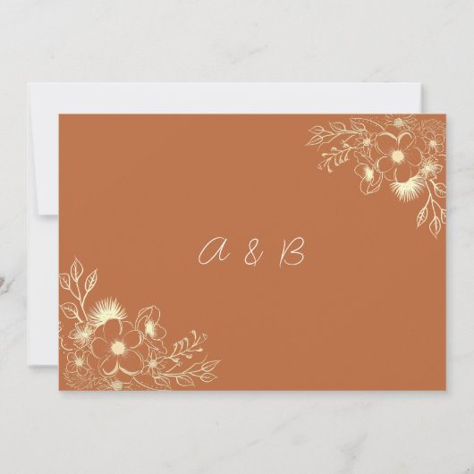 ネイビーエレガントブルーリハーサルディナー 招待状 (裏面)