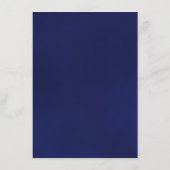 ネイビーエレガントブルーリフレクションバラ結婚ズ詳細 エンクロージャーカード (裏面)