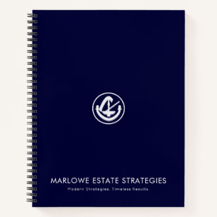 ネイビーエレガントブルーリーガルテーマ手帳 ノートブック