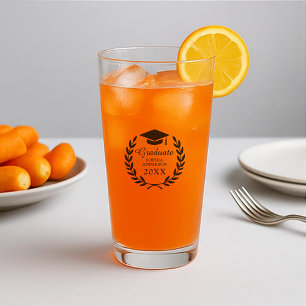 ネイビーエレガントブルー名前をカスタムする卒業党 タンブラーグラス