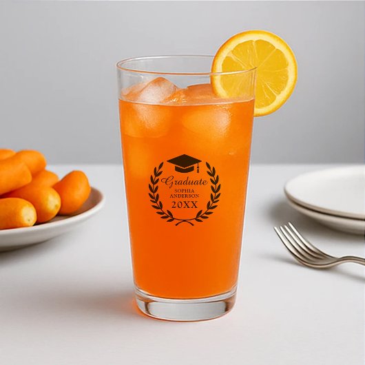 ネイビーエレガントブルー名前をカスタムする卒業党 タンブラーグラス