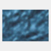 ネイビーエレガントブルー金ゴールドメタリックアールデコ ラッピングペーパーシート (正面2)