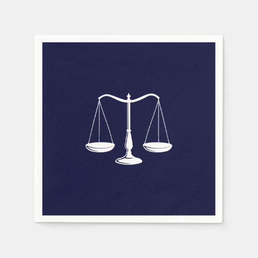 ネイビーエレガントブルー スタンダードカクテルナプキン (正面)