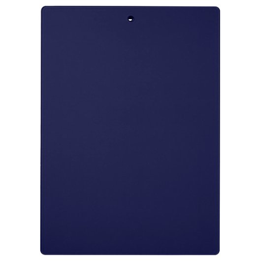 ネイビーエレガントモノグラムネームシックカッコいいプロフェッショナル クリップボード (裏面)