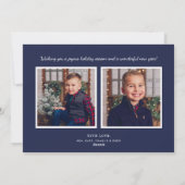 ネイビーエレガントレッド・グリーンタータンチェックプライド写数々の真 シーズンカード (裏面)