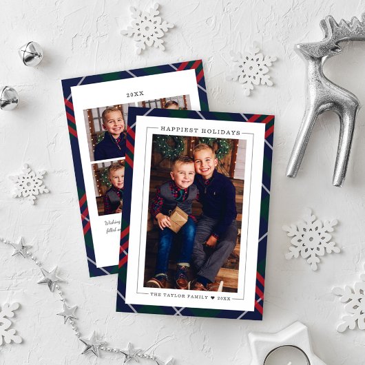 ネイビーエレガントレッド・グリーンタータンチェックプライド写数々の真 シーズンカード