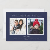 ネイビーエレガントレッド・グリーンタータンチェックプライド写数々の真 シーズンカード (裏面)