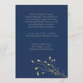 ネイビーオリーブリーフ3葬儀記念事業 プログラム (裏面)