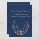 ネイビーオリーブリーフ3葬儀記念事業 プログラム (正面/裏面)