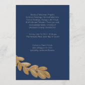 ネイビーオリーブ葉葬祭記念事業 プログラム (裏面)