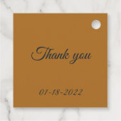 ネイビーオン金ゴールドサンキューメッセージカード フェイバータグ (裏面)