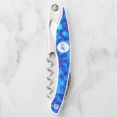 ネイビーカスタマイズ深いフレッシュ海水 ソムリエナイフ (正面)