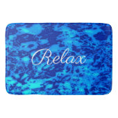 ネイビーカスタマイズ深いフレッシュ海水 バスマット (正面)
