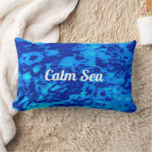 ネイビーカスタマイズ深いフレッシュ海水 ランバークッション (ブランケット)