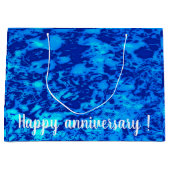 ネイビーカスタマイズ深いフレッシュ海水 ラージペーパーバッグ (正面)