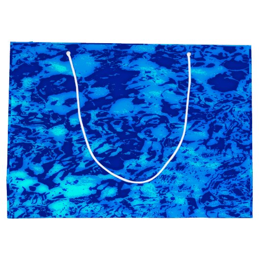 ネイビーカスタマイズ深いフレッシュ海水 ラージペーパーバッグ (裏面)