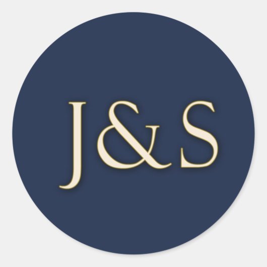 ネイビーカスタムシール ラウンドシール (正面)