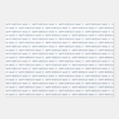 ネイビーカスタムハッピーバースデーラブズ ラッピングペーパーシート (正面2)