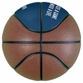 ネイビーカスタムブルーホワイトサンキューバスケ バスケットボール (右)