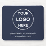 ネイビーカスタムロゴモダンミニマリスト マウスパッド<br><div class="desc">デルのブランディングをミニマルなスタイルでシンプル、ブラックカスタムのビジネステンプレートで簡単にモダン会社のを更新。ロゴ、ソーシャルメディア名とWebサイト、またはコスト文字を追加して、わずか数分でプロフェッショナルの外観を作成。パーソナ救済リゼーションが必要以下の連絡メッセージボタンを使用してサポートを受ける。</div>