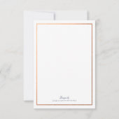 ネイビーカッパーウィンターツリーズアベニューウェディングRSVPカード 出欠カード (裏面)