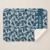 ネイビーカモフラージュ シェルパブランケット (正面(横))