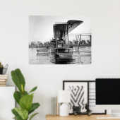 ネイビーカーティスNC-4飛んでいるボート， 1918 ポスター (ホームオフィス)