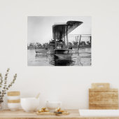 ネイビーカーティスNC-4飛んでいるボート， 1918 ポスター (キッチン)