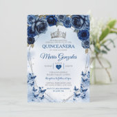 ネイビーキンセアニラシルバークラウンバタフライ15アノス 招待状 (スタンド正面)