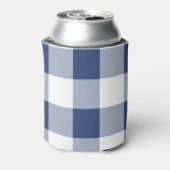 ネイビーギンガムパターン 缶クーラー (缶裏面)