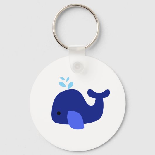 ネイビークジラ キーホルダー (正面)