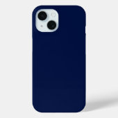 ネイビークラシックブルカスタマイズ可能 Case-Mate iPhoneケース (裏面)