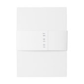 ネイビークラシックブルーフォーマル結婚書道 招待状ベリーバンド (裏面例)