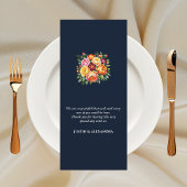 ネイビークリームバーガンディーサマー結婚フローラ メニュー