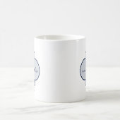 ネイビークローバーモノグラム コーヒーマグカップ (中央)