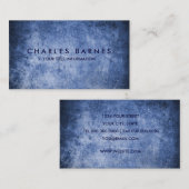 ネイビーグランジ名刺 名刺 (正面/裏面)