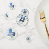 ネイビーグリッターバルーンユーカリ男の赤ちゃんシャワー コンフェッティ (グループ)