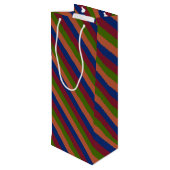 ネイビーグリーン ワインギフトバッグ (裏面アングル)