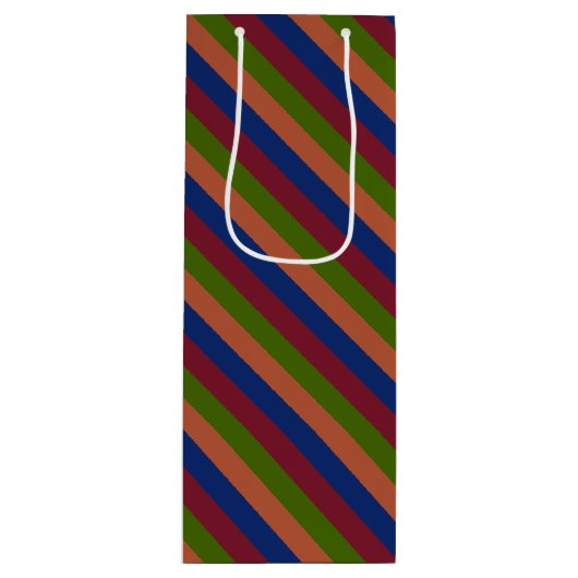 ネイビーグリーン ワインギフトバッグ (正面)