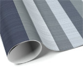 ネイビーグレイストライプズ ラッピングペーパー (ロールコーナー)
